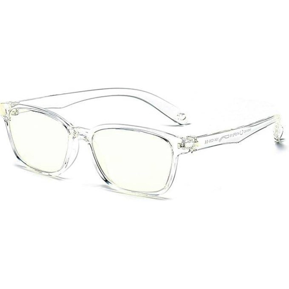 Four Chen Kids Clear Blue Light Blocking Glasses UV400 Square Gaming Eyewear